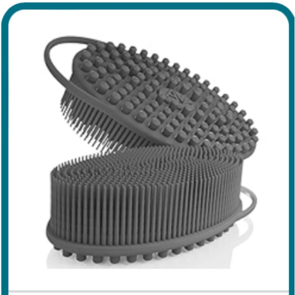 Silicone Exfoliating Body Scrubber – Dual-Sided  Black NEW!